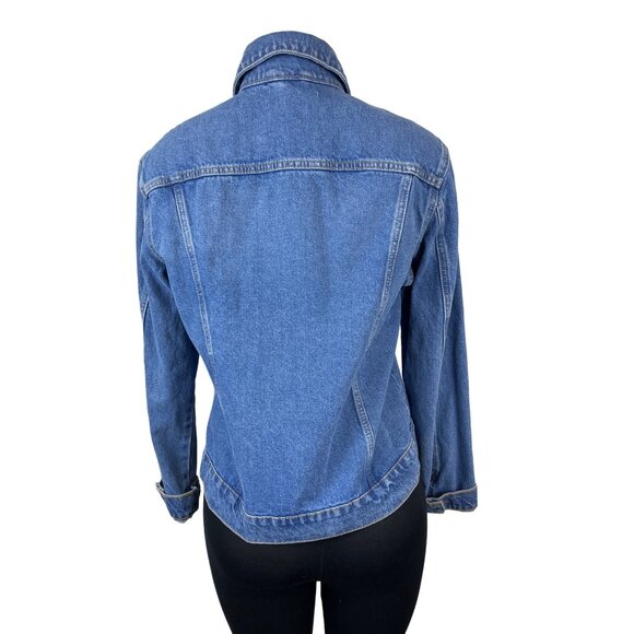 Hudson Women's Blue Denim Jacket Sz L/XL - Picture 3 of 7